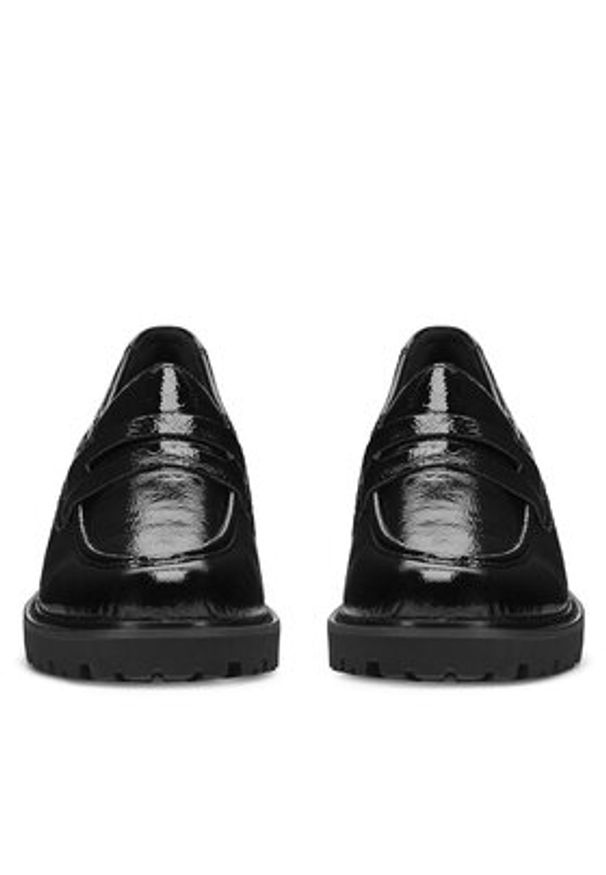 Remonte Mokasyny D8602-00 Czarny. Kolor: czarny. Materiał: skóra, lakier