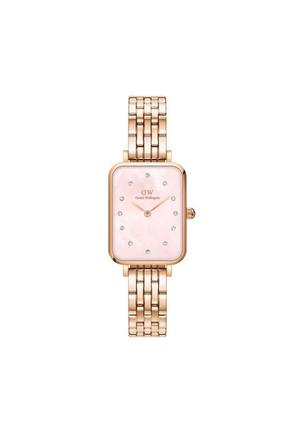 Daniel Wellington Zegarek Quadro DW00100621 Różowy. Kolor: różowy