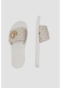 Michael Kors - MICHAEL KORS Białe klapki damskie MK Charm, Rozmiar 39. Kolor: biały #2