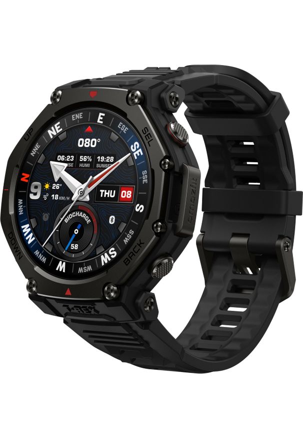 AMAZFIT - Amazfit T-Rex 3 Pro 44mm Tactical Black Smartwatch HYROX-Modus. Rodzaj zegarka: smartwatch