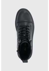 Aldo Workery damskie kolor czarny na platformie. Nosek buta: okrągły. Zapięcie: sznurówki. Kolor: czarny. Obcas: na platformie #3