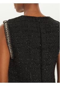 Rinascimento Sukienka dzianinowa CFC0019574002 Czarny Regular Fit. Kolor: czarny. Materiał: syntetyk