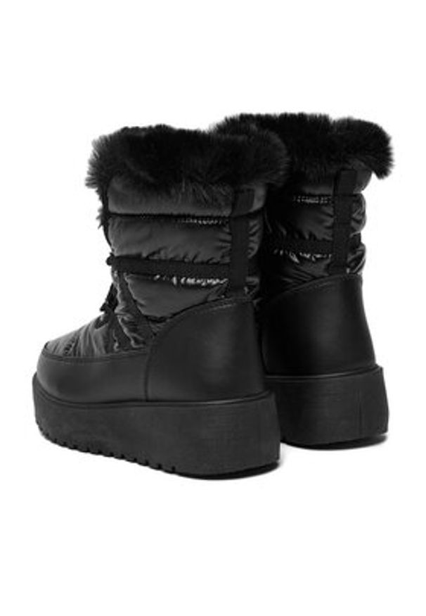 DeeZee Śniegowce HY002-1 Czarny. Kolor: czarny. Materiał: materiał