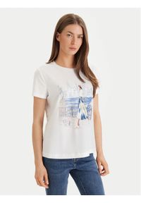 DKNY T-Shirt P61MPWNA Biały Regular Fit. Kolor: biały #1