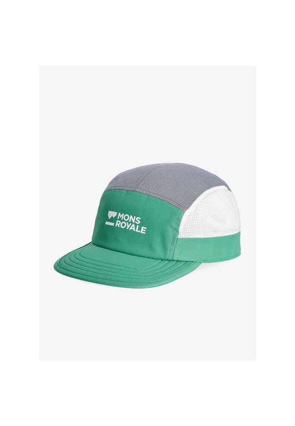 MONS ROYALE - Czapka z daszkiem Mons Royale Velocity Trail Cap - pop green. Kolor: zielony