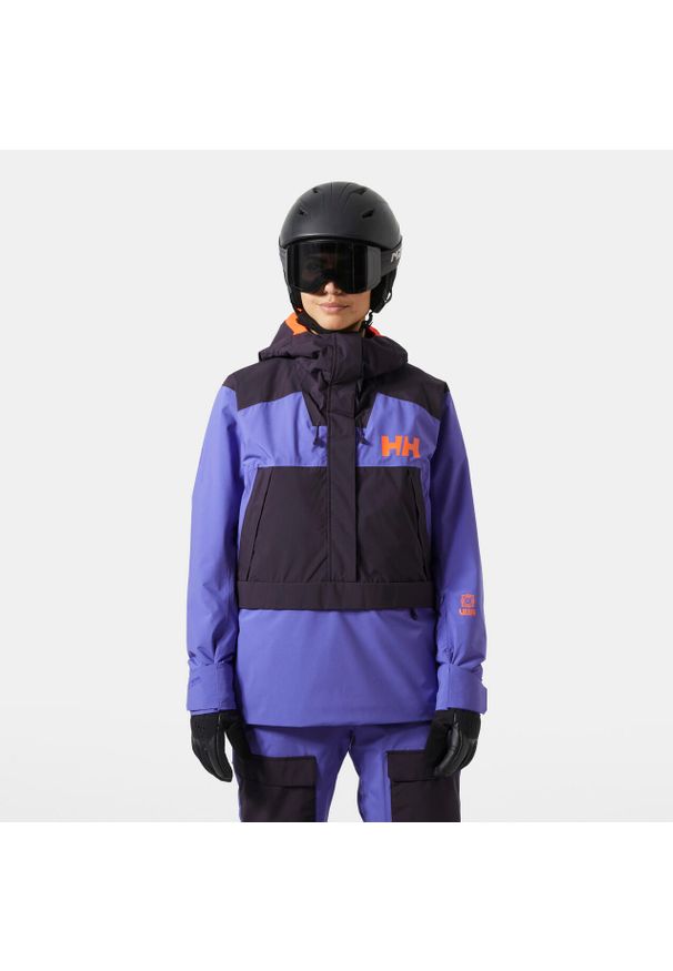 Damska kurtka narciarska Helly Hansen Powchaser Anorak. Kolor: fioletowy. Sezon: zima. Sport: narciarstwo
