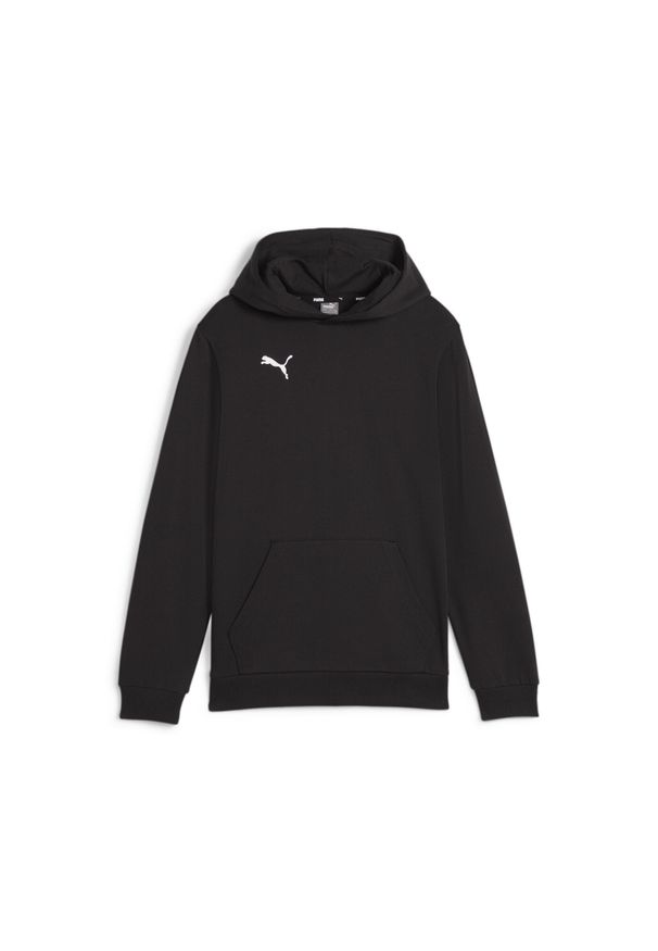 Bluza z kapturem dla dzieci Puma teamGOAL Casuals. Typ kołnierza: kaptur. Kolor: czarny, biały, wielokolorowy. Sport: piłka nożna