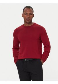 BOSS Sweter Botto-L 50476364 Czerwony Regular Fit. Kolor: czerwony. Materiał: wełna