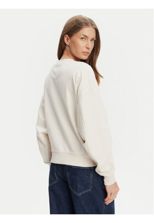 Guess Bluza W5YQ07 KB681 Écru Regular Fit. Materiał: syntetyk