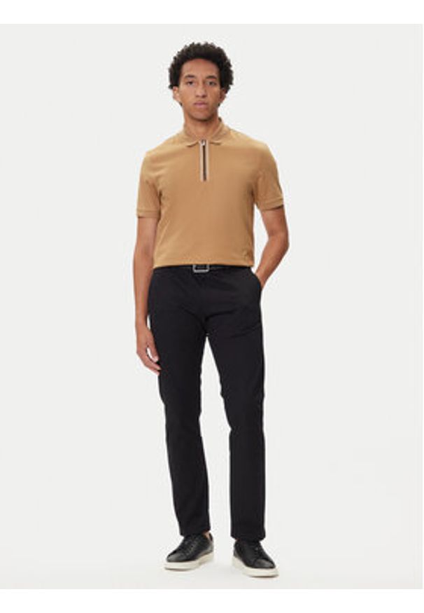 BOSS Polo H-Paras 65 50543880 Beżowy Regular Fit. Typ kołnierza: polo. Kolor: beżowy. Materiał: bawełna