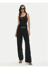 Guess Jeans Top W4YP48 KA0H1 Czarny Regular Fit. Kolor: czarny. Materiał: bawełna #5