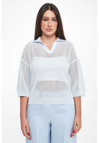 Sweter damski z kołnierzem polo PESERICO. Typ kołnierza: polo #3