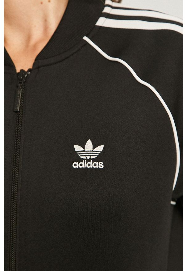 adidas Originals - Bluza. Okazja: na co dzień. Kolor: czarny. Materiał: dzianina. Długość rękawa: raglanowy rękaw. Styl: casual