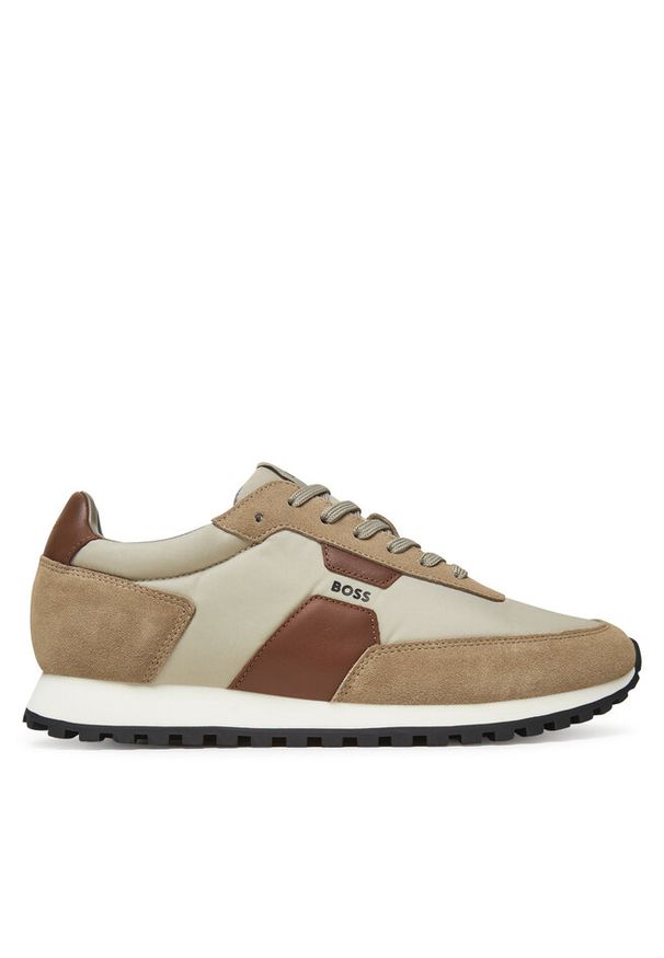 Sneakersy BOSS. Kolor: beżowy