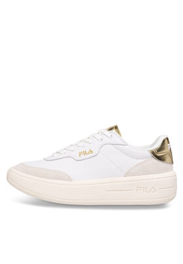 Fila Sneakersy Premium F Wmn FFW0336.13069 Biały. Kolor: biały. Materiał: skóra