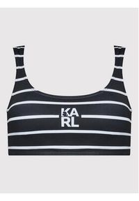 Karl Lagerfeld - KARL LAGERFELD Góra od bikini KL22WTP16 Czarny. Kolor: czarny. Materiał: syntetyk