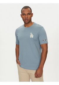 Champion T-Shirt 221037 Niebieski Standard Fit. Kolor: niebieski. Materiał: bawełna