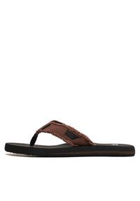Quiksilver Japonki AQYL100047 Brązowy. Kolor: brązowy. Materiał: materiał #4