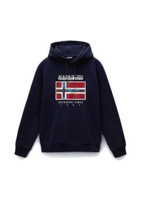 Bluza męska Napapijri B-Dorees Hooded. Kolor: niebieski