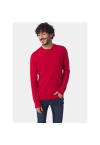 Sweter męski TBS Malykron. Kolor: czerwony
