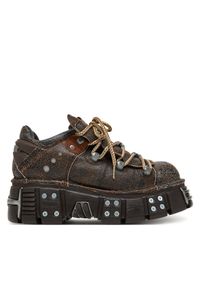 Sneakersy NEW ROCK. Kolor: brązowy #1
