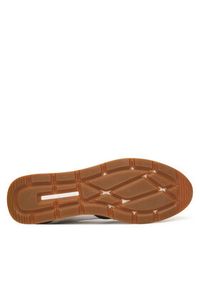 TOMMY HILFIGER - Tommy Hilfiger Sneakersy Runner Icon Mix FM0FM05679 Écru. Materiał: zamsz, skóra #4