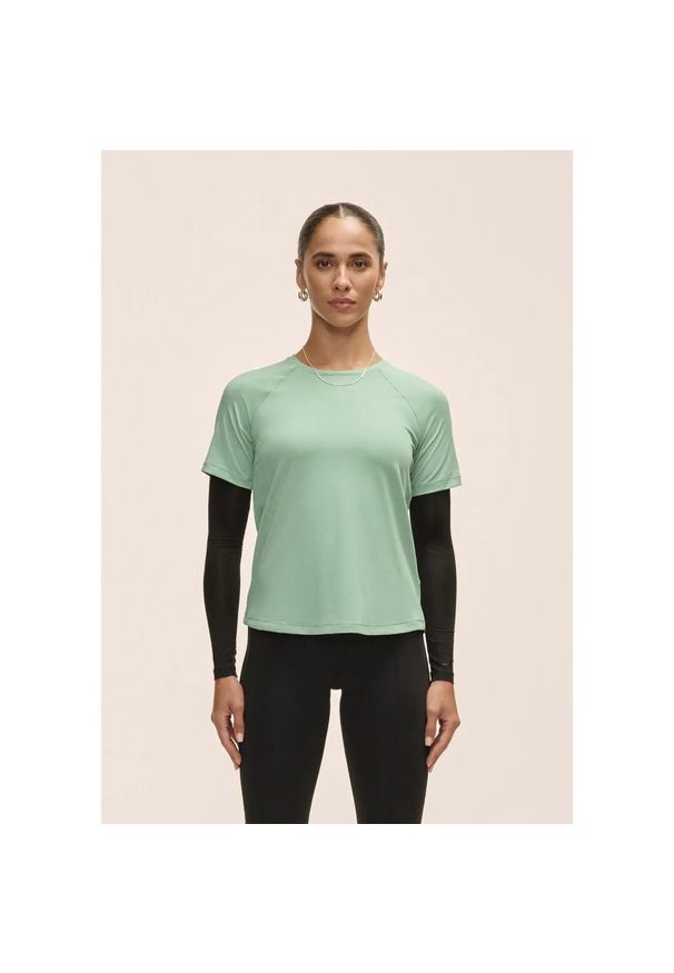 CASALL - Damska Koszulka Sportowa Casall Essential Tee Lekka do Fitnessu. Kolor: zielony. Sport: fitness