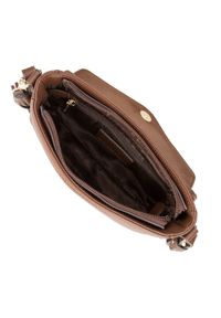 Wittchen - Damska torebka skórzana pikowana z chwostem brązowa. Kolor: brązowy. Wzór: haft, gładki. Dodatki: z haftem. Materiał: skórzane. Styl: elegancki. Rodzaj torebki: na ramię #5