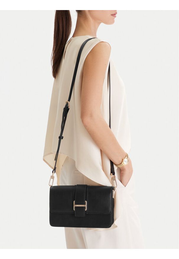 Gino Rossi - GINO ROSSI Torebka C-1-4 Czarny. Kolor: czarny. Materiał: skórzane