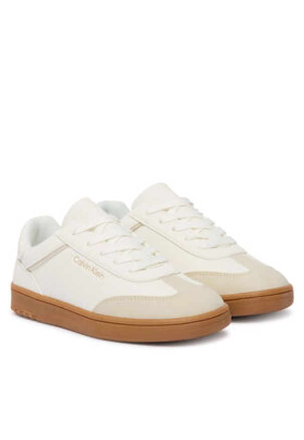 Calvin Klein Sneakersy Low Cut Lace-Up Sneaker V3X9-83159-1269 S Biały. Kolor: biały. Materiał: skóra
