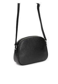 Kazar - Mała crossbody z licowej skóry w czarnym kolorze. Kolor: czarny. Wzór: aplikacja. Materiał: skórzane. Styl: elegancki, casual, klasyczny #3