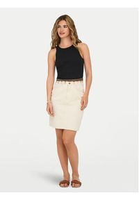 only - ONLY Top Shelly 15325019 Czarny Slim Fit. Kolor: czarny. Materiał: bawełna