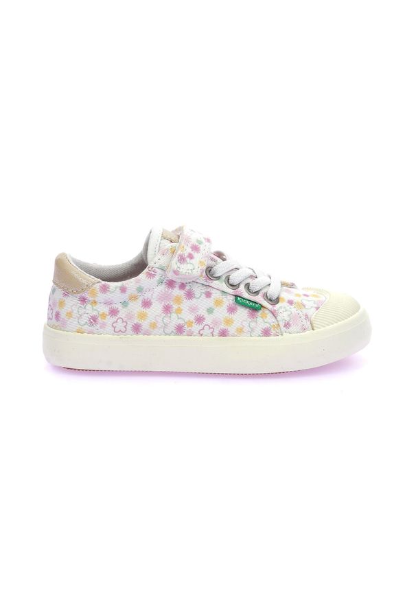 Trampki dziecięce Kickers Kickgoldi. Kolor: biały