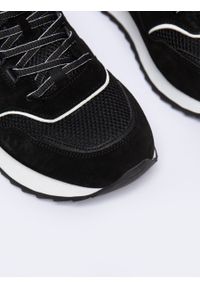 Big-Star - Sneakersy męskie z zamszowymi wstawkami czarne NN174321 906. Kolor: czarny. Materiał: zamsz. Sport: fitness #4