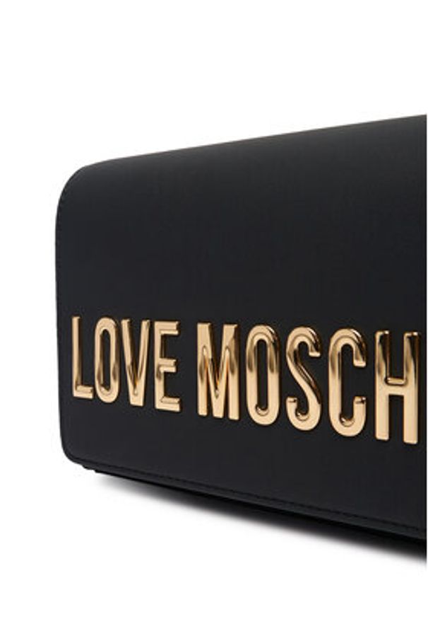 Love Moschino - LOVE MOSCHINO Torebka JC4103PP1OKD0000 Czarny. Kolor: czarny. Materiał: skórzane