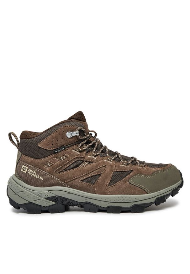 Jack Wolfskin Trekkingi Vojo Tour Texapore Mid M A62072 Brązowy. Kolor: brązowy. Materiał: skóra. Sport: turystyka piesza