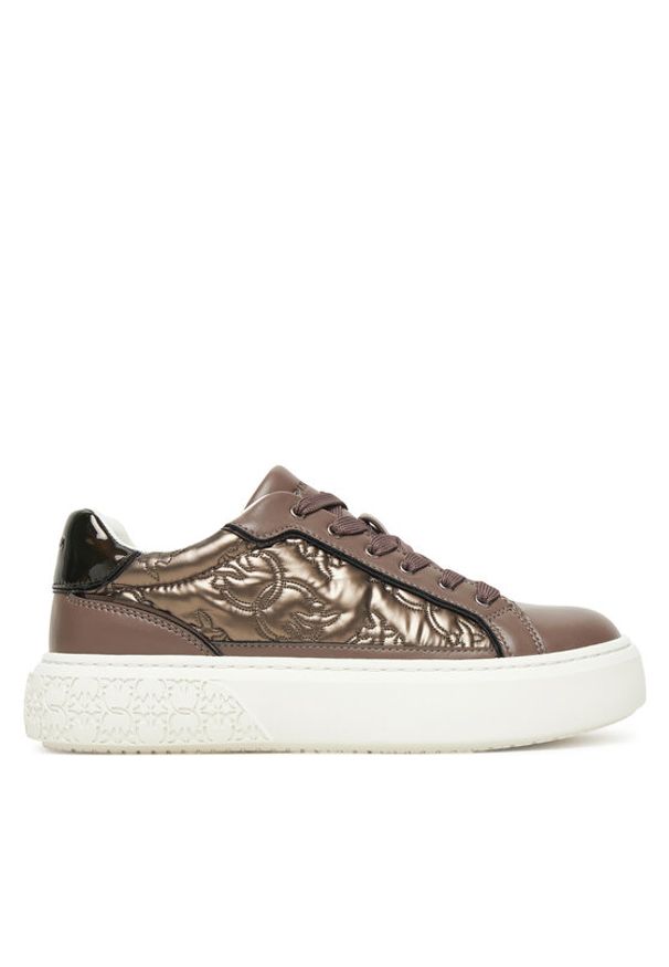 Pinko - PINKO Sneakersy Yoko 21 SS0103P100 Brązowy. Kolor: brązowy. Materiał: skóra