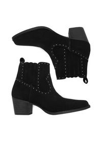 DeeZee Kowbojki LR230702 Czarny. Kolor: czarny. Materiał: materiał #4