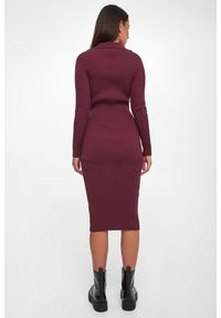 Sukienka prążkowana midi DKNY. Materiał: prążkowany. Długość: midi #6