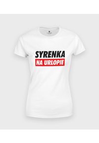 MegaKoszulki - Koszulka damska Syrenka na Urlopie. Materiał: bawełna. Styl: wakacyjny #1