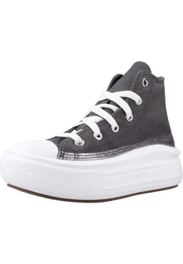 Converse - Kapcie CONVERSE CTAS MOVE HI DARK Szary. Kolor: szary. Materiał: tkanina
