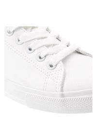 Big-Star - Białe Trampki Big Star Sportowe Obuwie Damskie. Okazja: na co dzień. Kolor: biały. Materiał: guma, jeans, materiał, syntetyk. Szerokość cholewki: normalna. Sezon: lato. Styl: sportowy #3