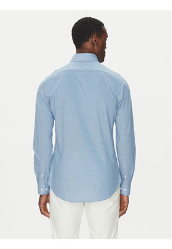 Michael Kors Koszula MD0MD91392 Niebieski Slim Fit. Kolor: niebieski. Materiał: bawełna