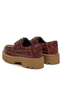 Tommy Jeans Półbuty Archive '01 Boat Shoe Leather EN0EN03003 Bordowy. Kolor: czerwony. Materiał: skóra #5