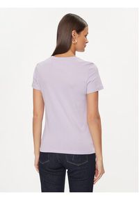 Guess T-Shirt W1YI1B I3Z14 Fioletowy Slim Fit. Kolor: fioletowy. Materiał: bawełna