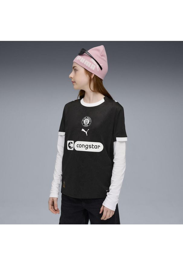 Puma - Młodzieżowa trzecia koszulka FC St. Pauli 25/26 PUMA Black White. Kolor: czarny, biały, wielokolorowy. Sport: piłka nożna