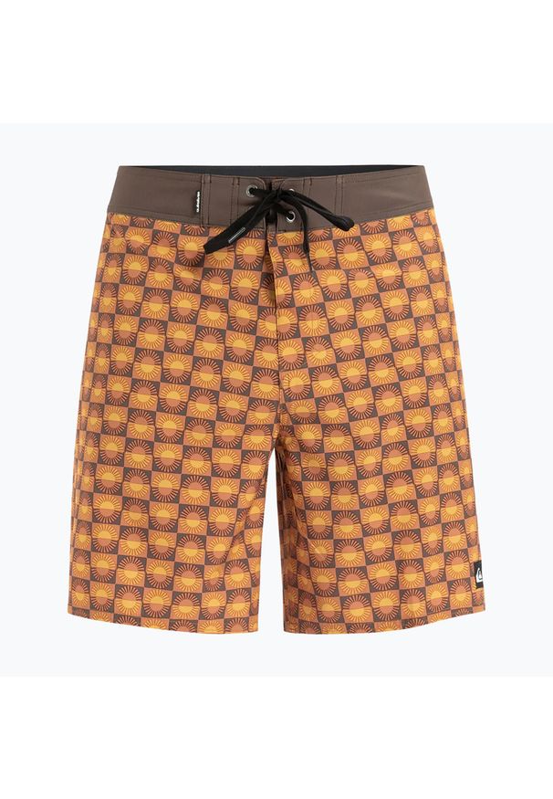 Szorty kąpielowe męskie Quiksilver Surfsilk Straight Leg 18". Kolor: pomarańczowy