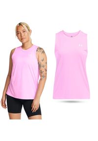 Under Armour - Koszulka damska tank top UNDER ARMOUR 1383656 bez rękawów. Kolor: różowy. Długość rękawa: bez rękawów