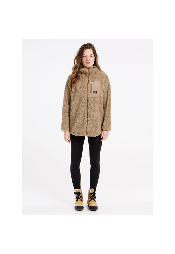 Damski polar Protest Prtsago. Kolor: beżowy. Materiał: polar. Sezon: zima. Sport: narciarstwo
