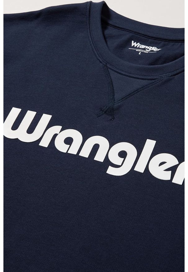 Wrangler - MESKA BLUZA WRANGLER LOGO CREW SWEAT NAVY 112350539